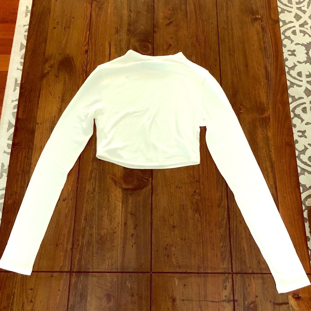 Naked Wardrobe Long Sleeve Crop Top